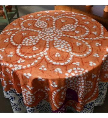 Square tablecloth - pottery