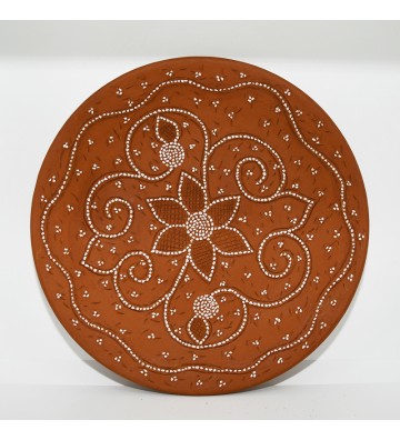 Stoned pottery plate -...